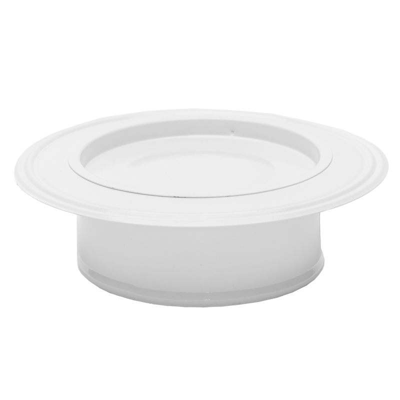Štucna za dimnjak emajlirana - bela 118 mm